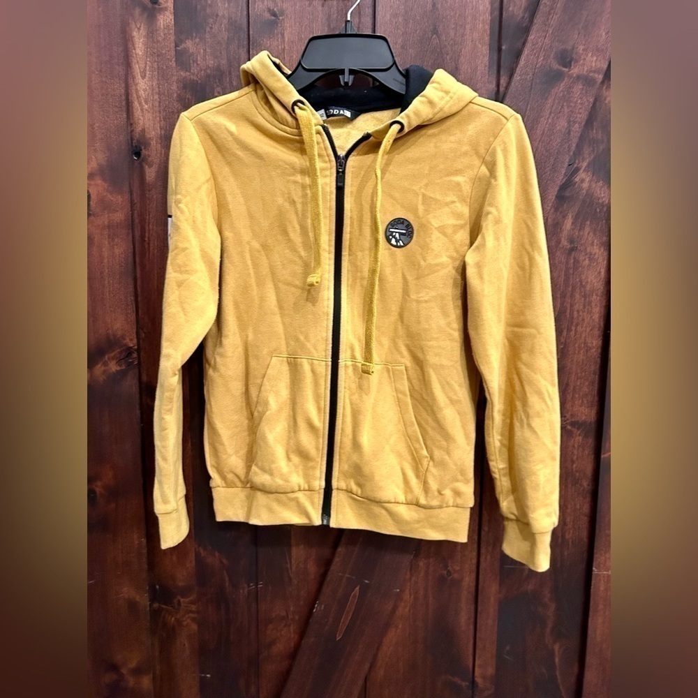 SodaBloc Kids Long Sleeve Hoodie Zip Up Yellow
